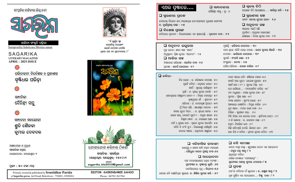 Index for Sagarika